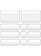 Piccasio Multi-Purpose Drawer Organizer Set, Different sizes clear Vanity Tray Organizers and storage Boxes, Clear Plastic Storage Bins for Makeup, Office, Kitchen and Bedroom (11 Pcs)