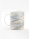 Designer Printed Coffee Mug with Heavy Duty Handle 11oz Ceramic Personalised Gift Mugs Cup [Microwave Safe &amp; Dishwasher Proof] - Marble Print Grey Classic
