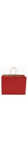 Showay ECVV Gift Bags 12 Pieces Set Eco-Friendly Paper Bags With Handles Bulk Paper Bags Shopping Bags Kraft Bags Retail Bags Party Bags (DARK RED, 33 * 26 * 12 Cm)