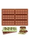4 Packs Silicone Chocolate Molds, Rectangle Chocolate Bar Sweet Molds Silicone Bakeware Wax Melt Molds, Non-Stick and Bpa Free for Hard Candy, Chocolate, Gummy, Caramel, Ganache, Ice Cubes Mini Silicone Molds