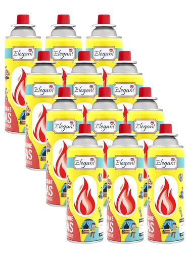 12 Piece Butane Gas Cartridge 220g - 400ml