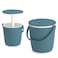 Keter Cooler GoBar Ocean Blue 2-in-1 Picnic Beverage Cooler &amp; Weather-Resistant Serving Table &ndash; Double-Wall Outdoor Drink Cooler With Convertible Table