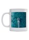 Ship Printed Ceramic Mug White/Blue