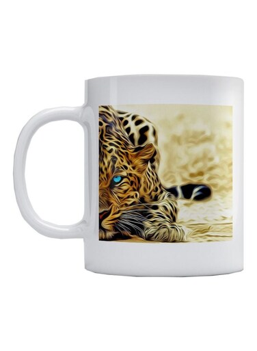 Leopard Printed Mug White/Brown/Black