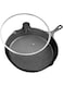 Utopia Kitchen 8 inch Pre-Seasoned Cast Iron Skillet With Lid - Frying Pan - Cast Iron Pan - Safe Grill Cookware for indoor &amp; Outdoor Use