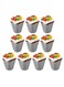 Pudding Cup Mold, 10 Pcs Individual Molds Egg Tart Molds Reusable Pudding Cups Chocolate Molten Pans Aluminum Cupcake Cake Cookie Mold (Flower)
