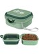 Aputue Collapsible Dog Bowls, 2-in-1 Portable Dog Bowl with Food Grade PP, Travel Dog Bowls with Lid Dog Travel Bowl for Pet Food and Water Feeder, for Walking, Traveling, Camping, Hiking, Etc