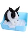 SYOSI Rabbit Litter Box Easy to Clean, Learning to Use the Toilet, for Small Animals/Rabbits/Guinea Pigs/Ferrets