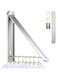 Clothes Drying Rack Folding Indoor And Outdoor Universal, Wall Mounted Folding Drying Rack Clothing Retractable Dryer Rack For Laundry Room Closet Organization And Storage, Aluminum