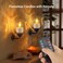SoulBay Flameless Candles Rechargeable, Magnetic Charging Waterproof LED Flickering Tea Lights Votive Candle with Charging Tray Remote Timer for Bathroom Holiday Xmas Decor, 100H Lasting Per Charge