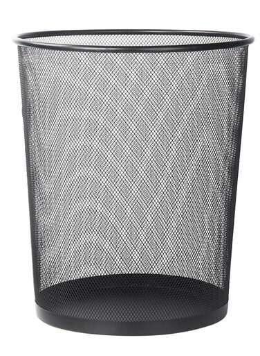 Metal Mesh Trash Can - Round Wastebasket for Office, Home, or Bathroom &acirc;&euro;&ldquo; Durable Steel Wire Garbage Bin with Ventilated Design &acirc;&euro;&ldquo; Multicolor