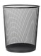 Metal Mesh Trash Can - Round Wastebasket for Office, Home, or Bathroom &acirc;&euro;&ldquo; Durable Steel Wire Garbage Bin with Ventilated Design &acirc;&euro;&ldquo; Multicolor