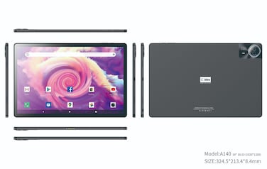 C idea 14 inch Tablet PC, Android 14 Tablet with Dual 5G SIM Octa-Core 12GB RAM 1TB ROM, FHD Screen, 20000mAh Battery with Bluetooth, Keyboard &amp; Stylus CM14000 Plus(Black)