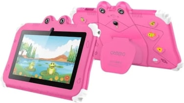 OTEETO TAB 6 Kids Tablet, 7-Inch IPS LCD Display, 4GB RAM + 128GB ROM, Android 13, Dual Camera,(Pink)