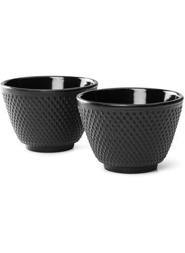 Bredemeijer Cast Iron Tea Mugs Jang, Set of 2, Black 7.8 x 5.3 cm G004Z