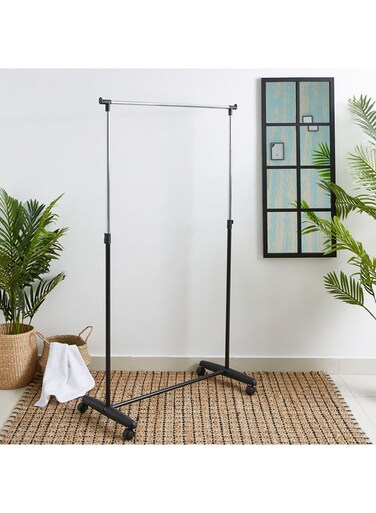 Box Lapis Single Garment Rack Black 160x90x42cm