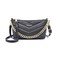 Women's Cross-Body Bags Black Chain Bag Handbags for Women,Lightweight Crossbody Designer Shoulder Bag Purse,Ladies Fashion Phone Bag，Adjustable Strap PU Leather with Multi Zipper Pockets