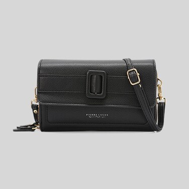 Women's Cross-Body Bags Black Chain Bag Handbags for Women,Lightweight Crossbody Designer Shoulder Bag Purse,Ladies Fashion Phone Bag，Adjustable Strap PU Leather with Multi Zipper Pockets