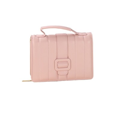 Women's Cross-Body Bags Pink Chain Bag Handbags for Women,Lightweight Crossbody Designer Shoulder Bag Purse,Ladies Fashion Phone Bag，Adjustable Strap PU Leather with Multi Zipper Pockets