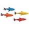 Prime Time Prime Time Toys Sharkpedo Underwater Glider 4-Pack &ndash; Shark-Shaped Torpedo Dive Toys for Pool &amp; Water Play, Kids Dive &amp; Swim Game Torpedoes (4 Pieces)
