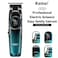 Kemei KM-1740 Splicing Green Black Quality Hair Clipper 6800RPM 5W Speed Motor Hair Trimmer for Salon Barber Personal Hair