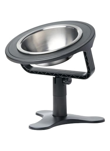 Elevated Dog Bowls Adjustable Cat Bowl Stand,Non-Slip Raised Cat Bowls Stainless Steel Raised Cat Bowls with 15&deg;Tilted Stand for Cats and Puppy