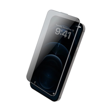 Froog Privacy Screen Protector Anti-Peeping Full Protection Glass for iPhone 12 Pro, anti-fingerprint, scratch-resistant, full protection, ensures privacy - Privacy
