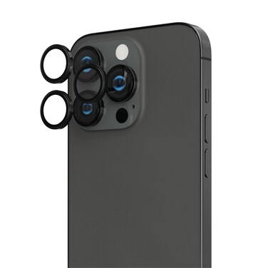 iFroog Trio Camera Lens Guard, impact-resistant, smudge-resistant, HD clarity for iPhone 13 Pro Max - Black, anti-scratch, high durability, easy installation
