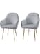 N/A Stretch Velvet Low Short Back Chair Cover, Curved Back Chair Slipcover Rouran Removable Washable Armrest Counter Height Bar Stools Covers,A,2pack