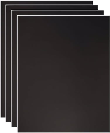 A3 Black Double Sided Foam Board (42 x 29.7 cm) &ndash; 4 Pack   5mm Thick Polystyrene Sheets for Model Making, Photo Mounting, Presentations, Arts &amp; Crafts, School &amp; Office