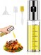 GLOBAL Premium Oil Sprayer Dispenser Set &acirc;&euro;&ldquo; 100ml Glass Bottle with Funnel &amp; Cleaning Brush &acirc;&euro;&ldquo; Ideal for Air Fryer, BBQ, Salad, Baking, and Cooking