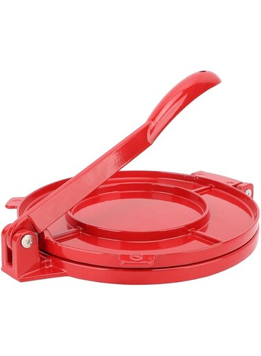 Cryfokt 9.8 X 10in Tortilla Press, Aluminum Alloy Tortilla Maker with Handle, Flatbread Dumpling Skin Maker Multifunctional Efficient Dough Press Machine for Home