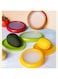 Set of 4 Airtight Fruit Storage Containers Fresh-Keeping Box with Silicone Film