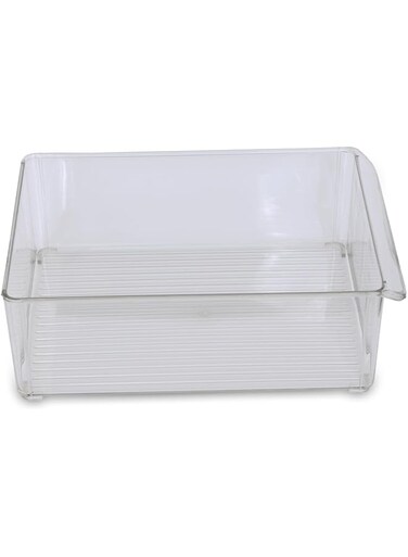 Streamline Your Fridge &amp; Pantry with SHOPPING VIBES BPA-Free Acrylic Organizer for Drinks, Snacks, and Pantry Storage with Easy Access