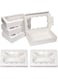 BILLIOTEAM 30 Pack White Kraft Cookie Box with Clear Window,Premium Small Paper Gift Box Container for Dessert Pastry Candy Packaging,Wedding,Party,Christmas,Birthday,Baby Shower(7" x 4 3/8" x 1 1/2")