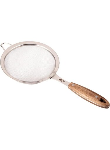 Steel Strainer 19Cm X 16Cm X 5Cm Silver, Brown