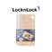 LocknLock Wooden Cutting Board 40x25cm &ndash; Durable, Natural Rubber Wood with Hanging Hole