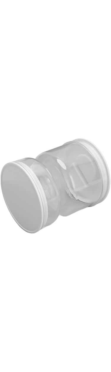 Rengu Brine Hourglass Jar, White Dry Wet Separation Pickle Jar -proof Design for Kitchen