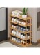 OneDcor Wooden Shelf - Vertical Shoe Cabinet   4, 5 &amp; 6 Tier Free Standing Entryway Shoe Tower &amp; Storage Organizer   Multi-Functional Modern Shoe Rack   Plant Stand &amp; Furniture (5 Tier)