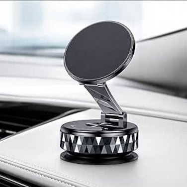 AUTO FAMILY 360&deg; Rotating Magnetic Car Phone Holder for Dashboard &ndash; Strong Magnet Mobile Stand, Foldable Adjustable Phone Mount, Universal Smartphone Holder (Phone Holder2)