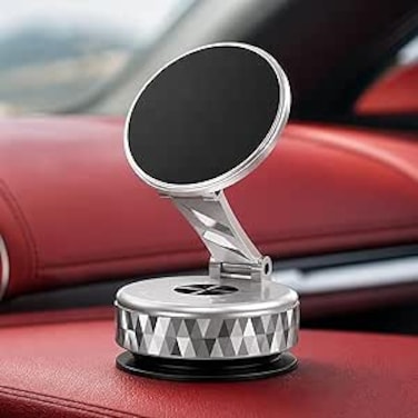 AUTO FAMILY 360&deg; Rotating Magnetic Car Phone Holder for Dashboard &ndash; Strong Magnet Mobile Stand, Foldable Adjustable Phone Mount, Universal Smartphone Holder (Phone Holder3)