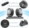 AUTO FAMILY Portable Head Car Fan &ndash; 360&deg; Adjustable Dashboard &amp; Windshield Cooling Fan, Car Suction Cup Fan, USB Powered Auto Air Circulator, Quiet Strong Airflow Cooling Fan (Car Dual Fan)