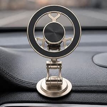 AUTO FAMILY 360&deg; Rotating Magnetic Car Phone Holder for Dashboard &ndash; Strong Magnet Mobile Stand, Foldable Adjustable Phone Mount, Universal Smartphone Holder (Phone Holder7)
