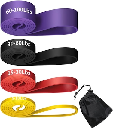 ULTIMAX Power Band Set Pull Up Assistance Resistance Bands Stretch Resistance Band Mobility Band Powerlifting Bands