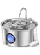 Guintray-bo Cat Water Fountain,108oz/3.2L Stainless Steel Cat Fountain and Removable Water Bowl,Pet Fountain with Water Level Window,Quiet Pump,Multi-Filter, Water Tap, Provides Flowing,for Dog Cats