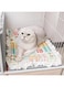 Tazweeq Cat Bed Mat, Double-Sided Usable Cat Cage Mat for Four Seasons Universal, Warm Fall and Winter Pet Mat for Sleeping Improve, Cozy and Soft Crate Mat (Colorful Rustic 57 * 43cm)