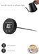 LED Digital Coffee Thermometer, for Milk, Coffee, Tea, BBQ, Black
