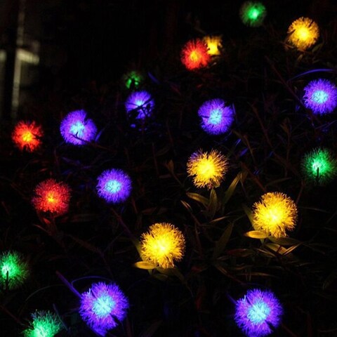 سلسلة مصابيح تشوزل متعددة الألوان بطول 3 متر مع بطاريات، 20 مصباح زينة LED