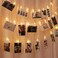 3m Long Warm Photo Clip String Lights with Batteries 20 LED Decorative Lights
