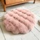 Puff Rabbit Fur Plush Cushion &ndash; Thick, Soft, and High-Quality Comfort (Size - 45 x 45CM)